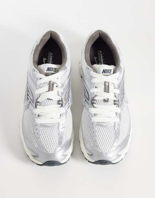 Nike Air Max Moto 2K sneakers in white and metallic silver, 3 of 5