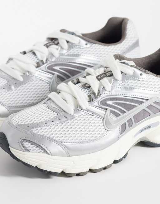 Nike Air Max Moto 2K sneakers in white and metallic silver, 4 of 5