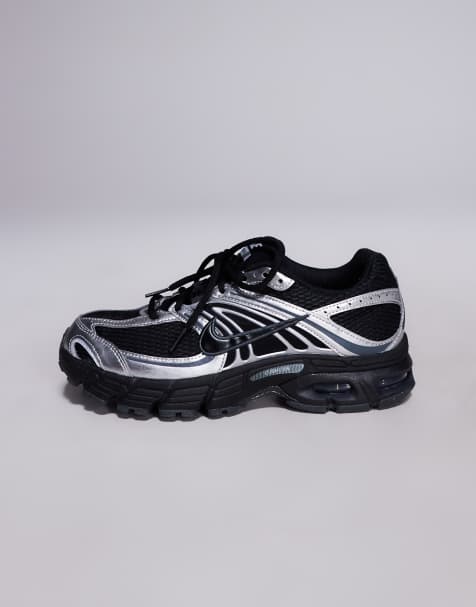 Nike - Air Max Moto 2K - Sneakers nere e argento metallizzato - view 1