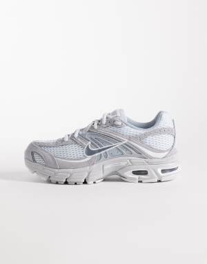 Nike Air Max Moto 2K suede trainers in grey and silver