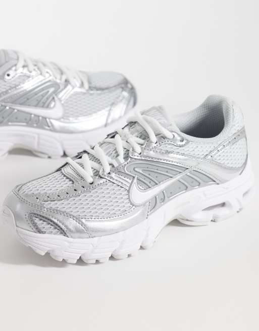 Nike Air Max Moto 2K trainers in grey and silver metallic, 4 of 5