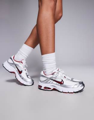 Nike Nike Air Max Moto 2K trainers in white and red