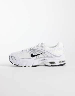 Nike Air Max Moto 2K trainers in white and silver
