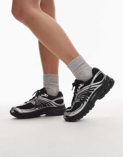 Nike Air Max Moto sneakers in black, gray and silver - view 1