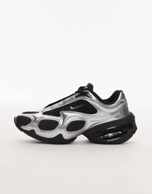 Nike Air Max Muse 28.0 シルバー/ブラック Nike – Air Max Muse – Czarno-srebrne metaliczne buty sportowe