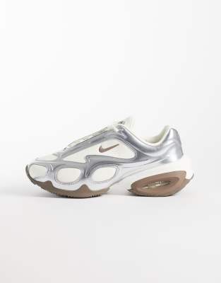 Nike Air Max Muse Sneaker With Silver Detail In Neutral