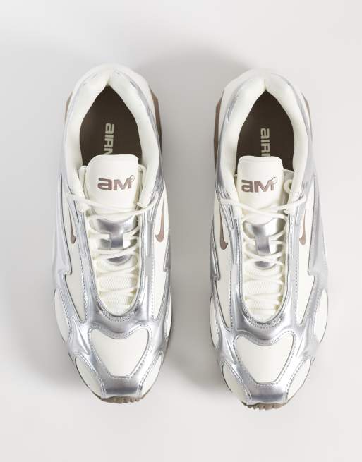 Nike Air Max Muse sneaker with silver detail in beige | ASOS