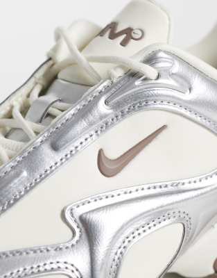 Nike Air Max Muse sneaker with silver detail in beige | ASOS