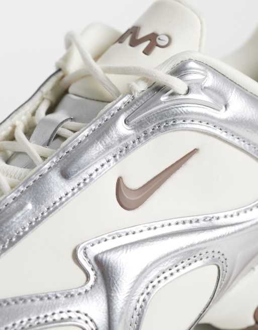 Nike Air Max Muse sneaker with silver detail in beige | ASOS