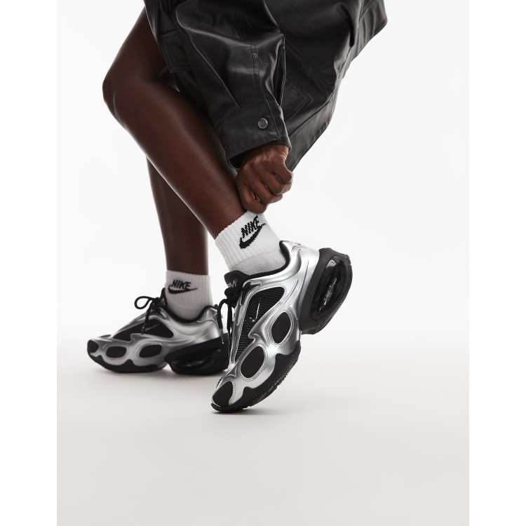 Nike Air Max museシルバー/ブラック スニーカー Nike Air Max Muse sneakers in black and metallic silver | ASOS