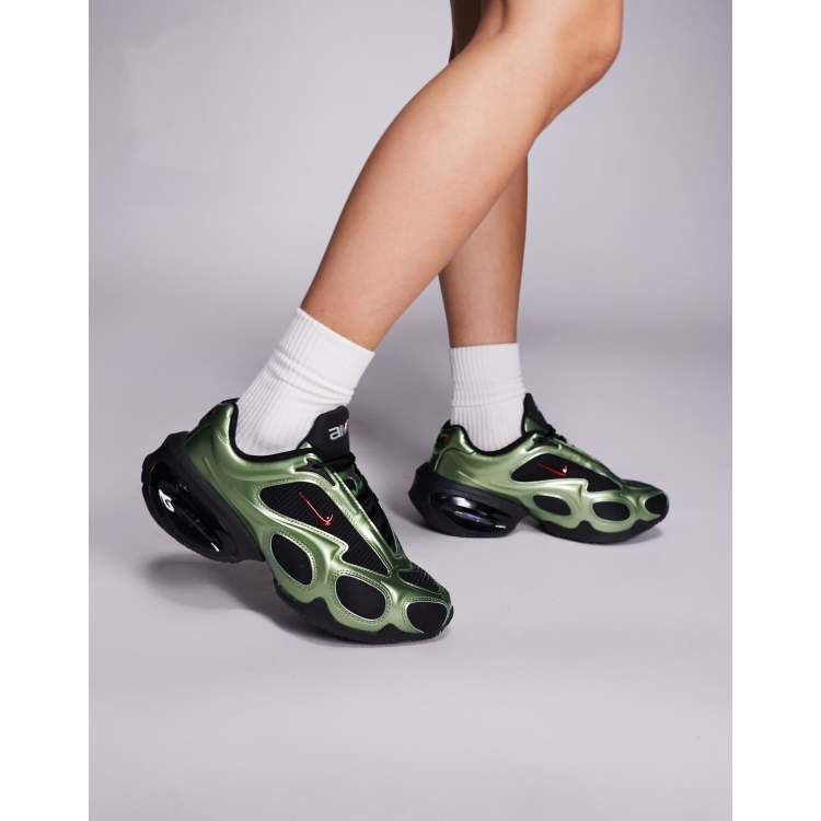 Nike Air Max Muse sneakers in black & green | ASOS