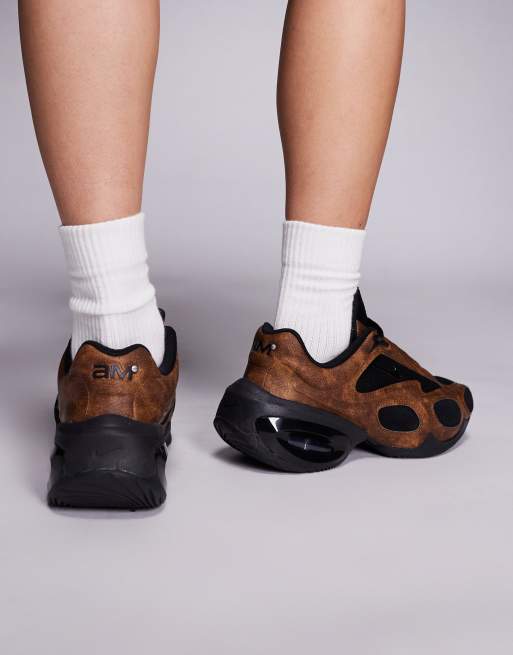 Nike Air Max Muse sneakers in brown and silver