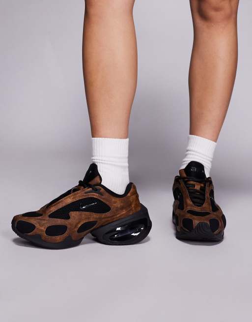 Nike Air Max Muse sneakers in brown and silver