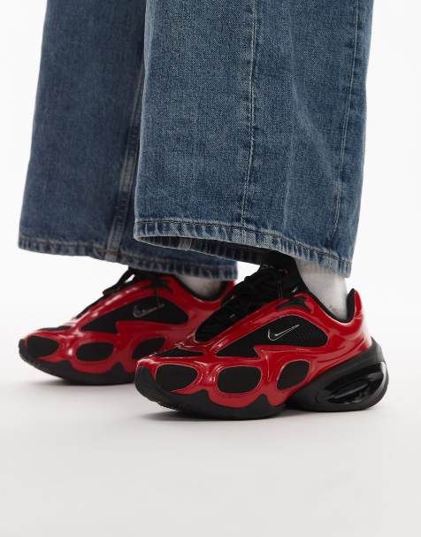 Nike Air Max Muse trainers in black and red - view 1