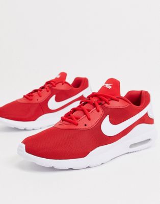 red nike air max trainers