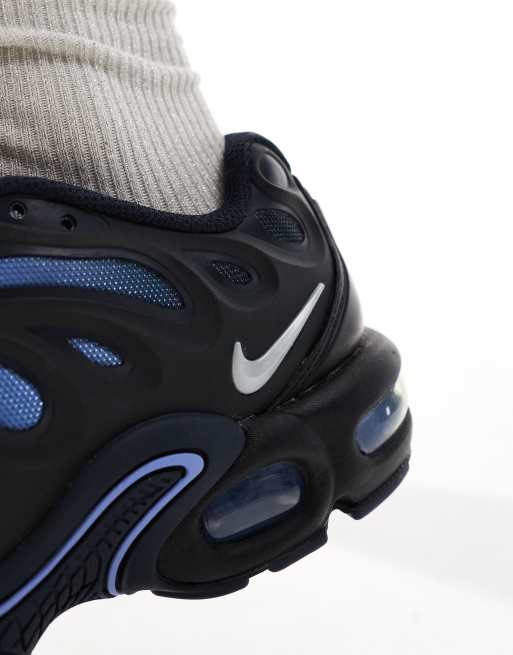 Nike Air Max Plus Drift sneakers in black and blue | ASOS