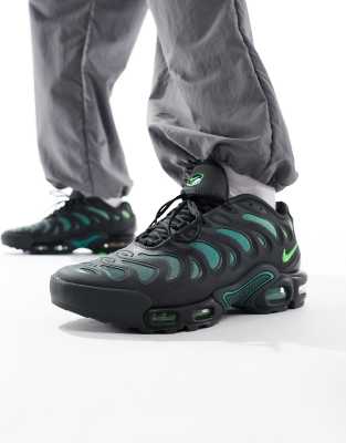 Nike Air Max Plus Drift sneakers in black and green ASOS