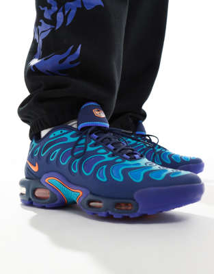 Shop Nike Air Max Plus Drift Sneakers In Blue-navy