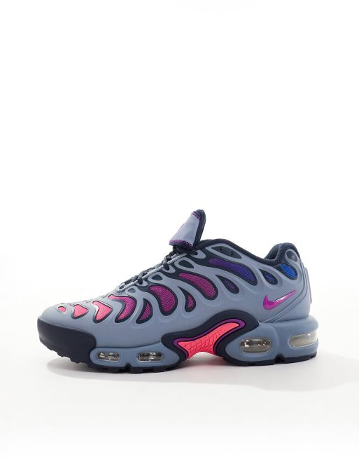 Nike Air Max Plus Drift sneakers in gray and purple