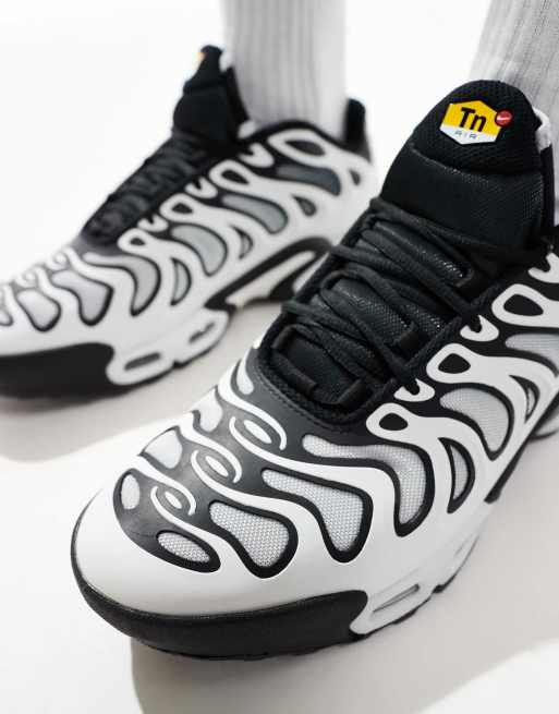 Nike Air Max Plus Drift sneakers in white and black
