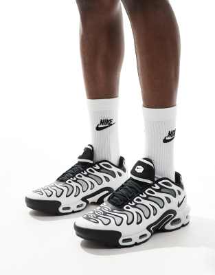 Nike Air Max Plus Drift Sneakers In White And Silver In White