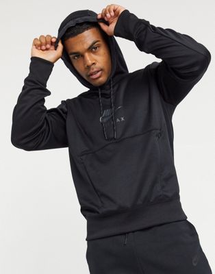 Nike Air Max polyknit hoodie in black 
