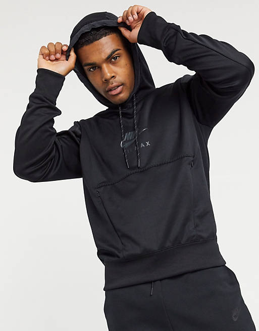 Nike Air Max polyknit hoodie in black | ASOS