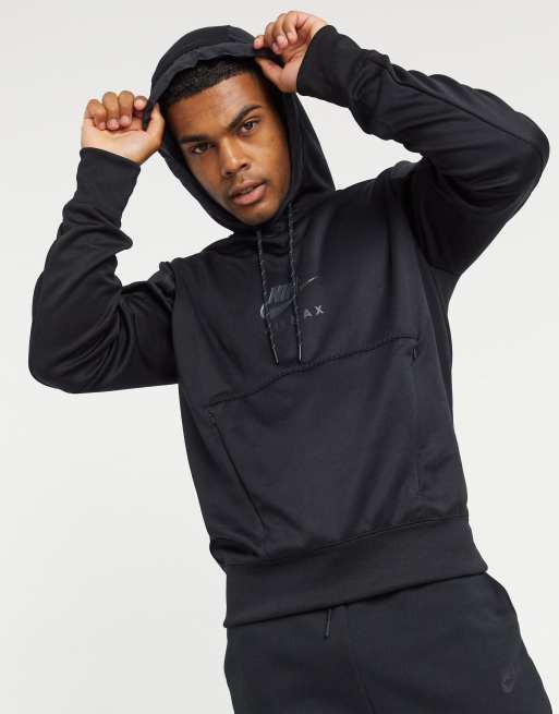 Nike air sale max hoodie black