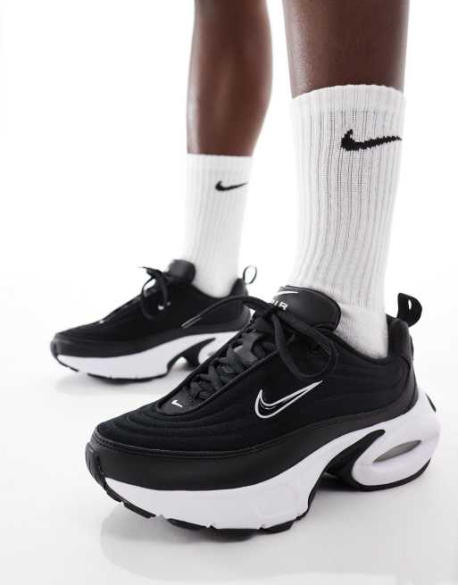 Nike shoes fashion black and white air max