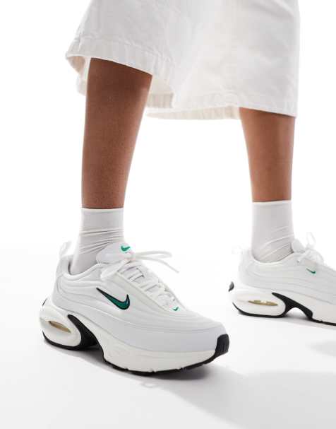 Nike Air Max Portal sneakers in white and green - view 1