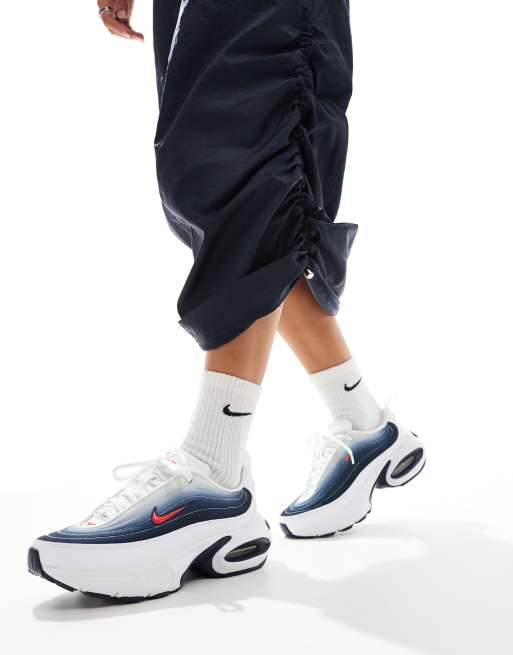 Nike Air Max Portal sneakers in white and navy