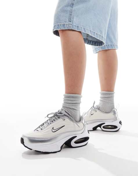 Nike Air Max Portal sneakers in white and silver - view 1