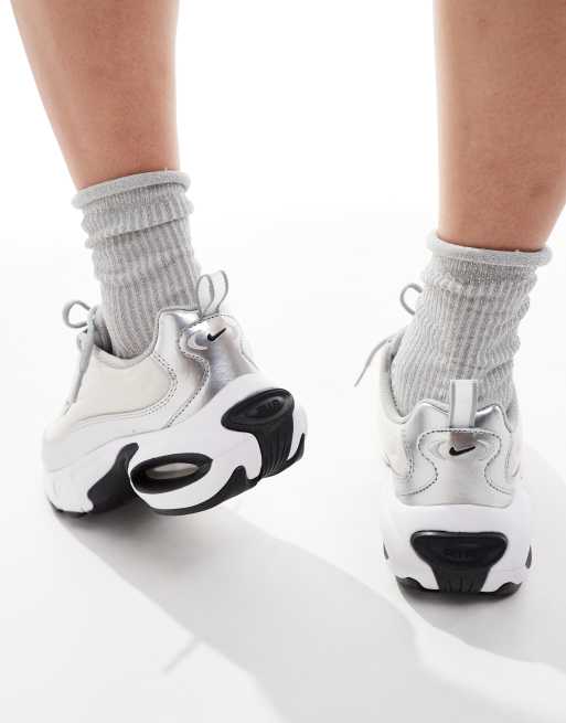 Nike Air Max Portal sneakers in white and silver | ASOS