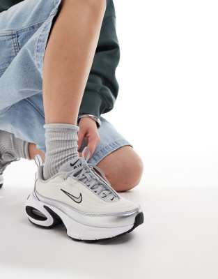 ★大人気★【NIKE】W NIKE AIR MAX PORTAL SE SILVER Nike Wmns Air Max Portal SE White / Metallic Silver - Apr