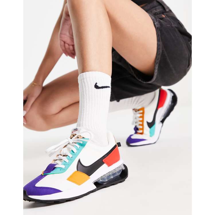 Nike Air Max Pre Day SE Baskets avec empiecements colores Blanc ASOS