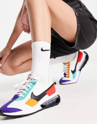 Nike Air Max Pre-day Se Sneakers In Summit White/multi In White