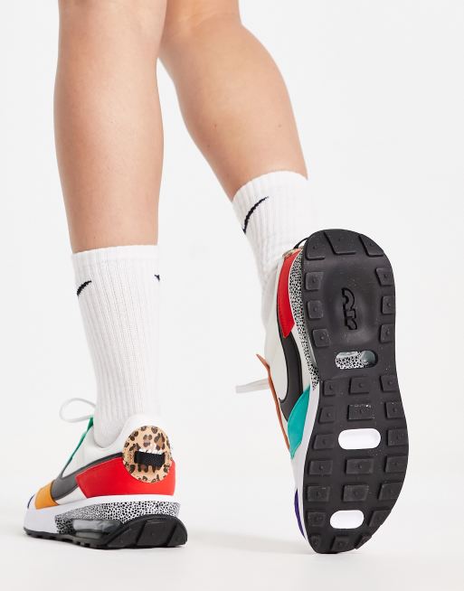 Nike – Air Max – Pre-Day SE – Vita och färgglada sneakers, 3 av 4