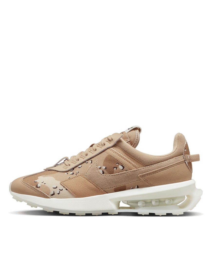 Nike Air Max Pre-Day sneakers in hemp, light soft pink and velvet brown-Neutral