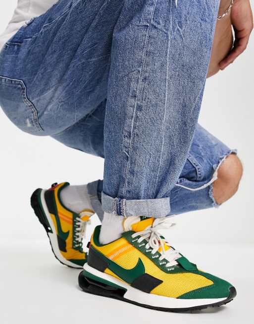 Green shop yellow nikes