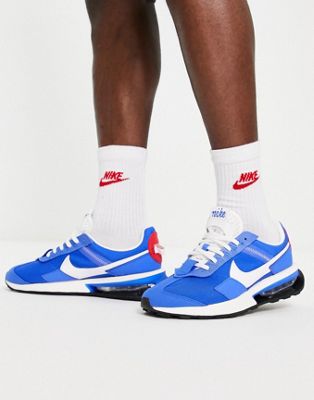 Nike Air Max Pre-Day trainers in blue and white