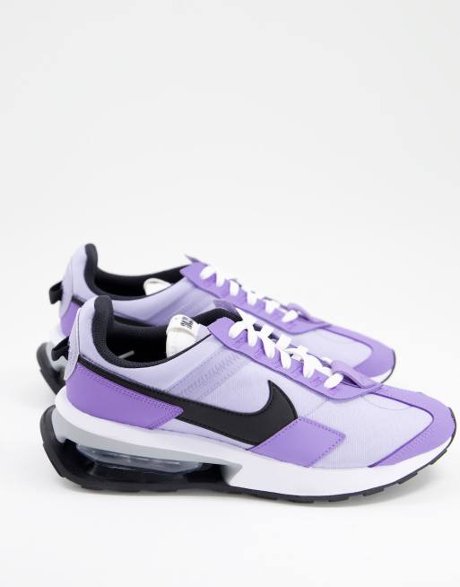 Black and 2025 purple nike trainers