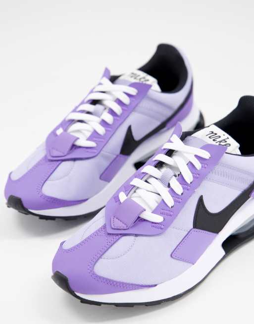 Black and 2025 purple nike trainers