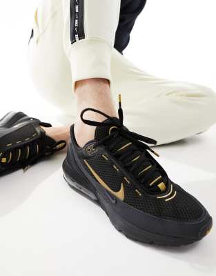 Shop Nike Air Max Pulse Sneakers In Black And Gold