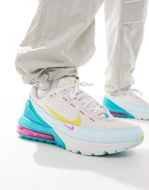 Nike pink and blue air max best sale