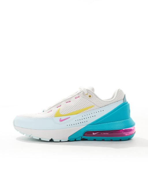 Nike Air Max Pulse sneakers in light blue and pink