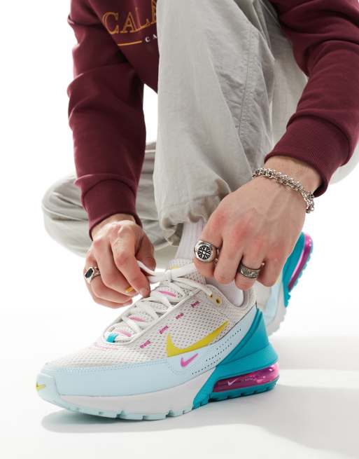 Nike Air Max Pulse sneakers in light blue and pink