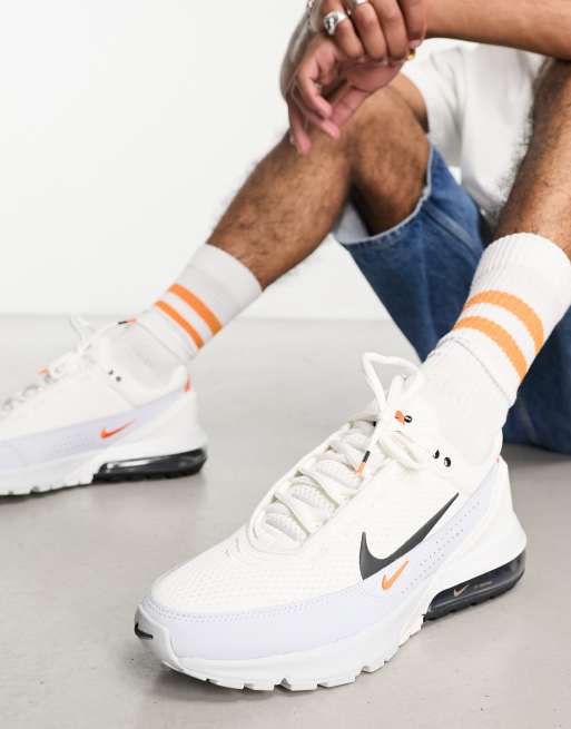 Nike air hotsell max white orange