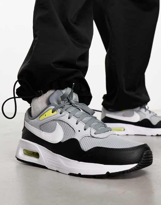 Mens White & Green Nike Air Max Sc Trainers