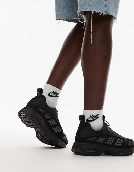 Nike Air Max - SNDR - Unisex - Sorte sneakers med sølvfarvede detaljer