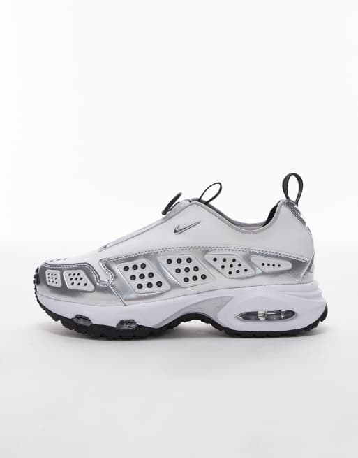 Nike Air Max SNDR unisex trainers in white and silver, 2 of 5